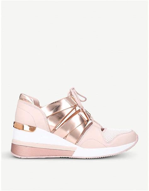 michael michael kors beckett chain-mesh and leather sneaker buy online|Michael Kors Beckett Trainer Sneakers .